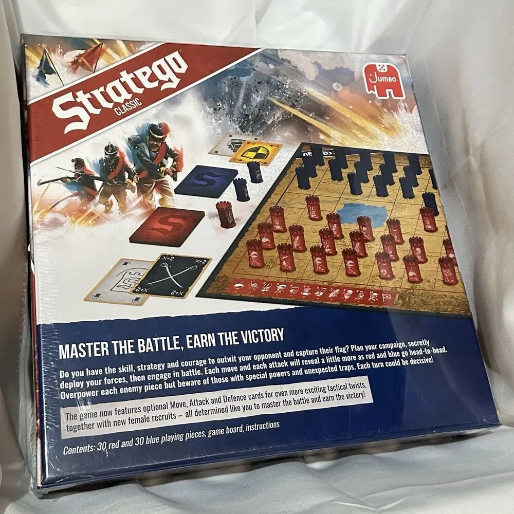 Strategy Classic Jumbo Board Game Factory Sealed Battle Cards Extra Game 2 Play